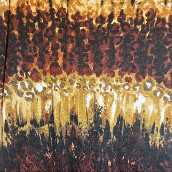 Mix & Co Brown Knit Layered Look Short Sleeve Blouse 1X - Picture 7 of 8